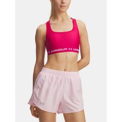 Biustonosz sportowy UA Crossback Mid Bra 1361034-681 S. Czerwone obuwie sportowe damskie Under Armour, bez wzorów, na fitness i siłownię. Za 121.99 zł.