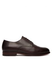 Polo Ralph Lauren Półbuty Owen Captoe 811P15885002 Brązowy ciemny. Brązowe eleganckie półbuty Polo Ralph Lauren, ze skóry, wizytowe, bez zapięcia. Za 989.99 zł.