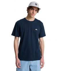 Koszulka z krótkim rękawem BASIC męska. Brązowe koszulki sportowe męskie Quiksilver, m, bez wzorów, z bawełny, bez kołnierzyka, bez ramiączek, na fitness i siłownię. Za 101.15 zł.