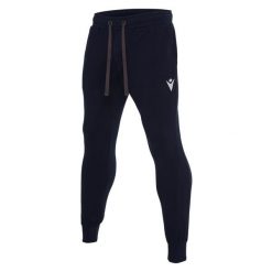 Spodnie do biegania Macron harp. Niebieskie spodnie sportowe męskie Macron, s, bez wzorów, z dresówki, do biegania. Za 234.50 zł.