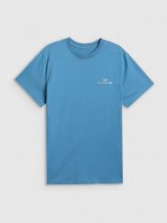 T-shirt loose з принтом жіночий - темно-синій. T-shirty damskie 4f, l, bez wzorów, bez kołnierzyka. Za 799.90 zł.