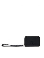 Calvin Klein Jeans Portfel Ultralight Md Zip W/ Wristlet LV04K1024G Czarny. Czarne portfele damskie Calvin Klein Jeans, bez wzorów, z jeansu. Za 159.99 zł.