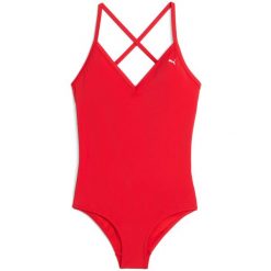 Kostium kąpielowy damskie Puma V Neck Cross back. Czerwone kostiumy jednoczęściowe damskie Puma, m, bez wzorów, z materiału, klasyczne, moda ciążowa, do pływania. Za 290.00 zł.
