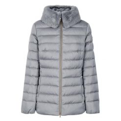 Kurtka GEOX W BETTANIE Szary. Szare kurtki damskie Geox, bez wzorów, z tkaniny, bez kaptura. Za 611.99 zł.