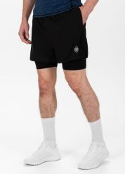 Spodenki męskie Pitbull Sportowe Performance Pro plus Mesh New Logo. Czarne krótkie spodenki sportowe męskie PITBULL, l, bez wzorów, z materiału, na fitness i siłownię. Za 159.00 zł.