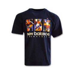 Koszulka New Balance Hoops Classics T-shirt - MT23587 ECL. Czarne t-shirty męskie New Balance, bez wzorów, sportowe, bez kołnierzyka. Za 131.86 zł.