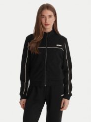 Guess Bluza V6GQ09 K3001 Czarny Regular Fit. Czarne bluzy damskie Guess, l, z aplikacjami, z wiskozy, bez kaptura. Za 429.99 zł.