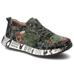 Zielone Sneakersy Laura Vita Eleganckie Obuwie Damskie Edycja Limitowana. Zielone półbuty damskie Laura Vita, bez wzorów, eleganckie, bez obcasa, bez zapięcia. Za 382.99 zł.