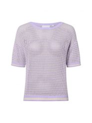 Comma casual identity koszulka z dzianiny Kobiety Bawełna lila, 42. T-shirty damskie comma casual identity, bez wzorów, z bawełny, casualowe, bez kołnierzyka. Za 229.95 zł.