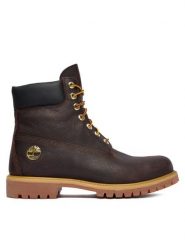 Timberland Trapery Premium 6-Inch Waterproof TB0A2P6WEXU1 Brązowy. Brązowe śniegowce i trapery męskie Timberland, ze skóry, bez zapięcia. Za 929.99 zł.