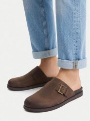 G-Star Raw Klapki EO-MOBEL-01 MI34 Brązowy ciemny. Brązowe klapki męskie G-Star, ze skóry, retro. Za 144.99 zł.
