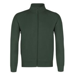 Fruit Of The Loom lekka bluza polarowa z zamkiem Verde Oscuro. Zielone bluzy męskie Fruit of the Loom, m, bez wzorów, z bawełny, bez kaptura, na fitness i siłownię. Za 169.99 zł.