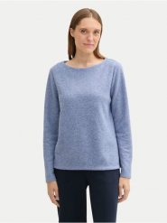 Tom Tailor Sweter 1043168 Niebieski Regular Fit. Niebieskie swetry damskie Tom Tailor, m, bez wzorów, z syntetyku, bez kołnierzyka, bez ramiączek, bez kaptura. Za 179.99 zł.