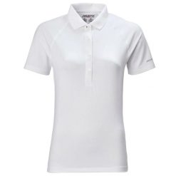Damska koszulka polo Musto Evo Sunblock 2.0 FW. Białe koszulki sportowe damskie Musto, s, bez wzorów, z elastanu, bez kołnierzyka, bez ramiączek. Za 290.05 zł.