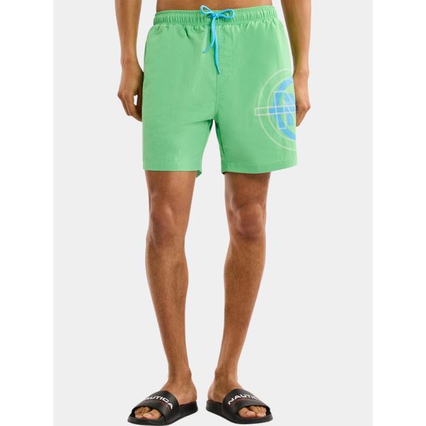 Kąpielówki męskie Nautica Crumlin 6". Zielone kąpielówki męskie Nautica, m, bez wzorów, do pływania. Za 229.00 zł.