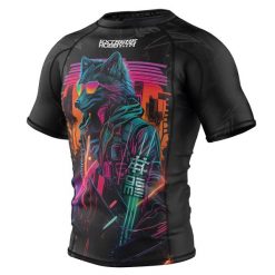 Koszulka Męska Rashguard MMA na Siłownię EXTREME HOBBY CYBER ANIMALS. Czarne koszulki sportowe męskie EXTREME HOBBY, m, bez wzorów, z bawełny, bez kołnierzyka, bez ramiączek, do biegania. Za 199.00 zł.