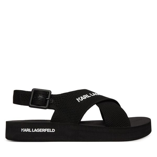Sandały KARL LAGERFELD. Czarne sandały męskie KARL LAGERFELD, bez zapięcia. Za 424.99 zł.