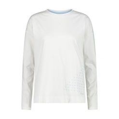 Bluza damska CMP. Białe bluzy damskie CMP, bez wzorów, z materiału, bez kaptura. Za 225.00 zł.