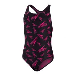 Strój kąpielowy dla dzieci Speedo Boom Logo. Czerwone stroje kąpielowe dla dziewczynek Speedo, bez wzorów. Za 139.00 zł.
