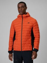 4F Kurtka trekkingowa z wypełnieniem Primaloft Silver męska - pomarańczowa M. Brązowe kurtki męskie 4f, l, bez wzorów, bez kaptura. Za 399.99 zł.