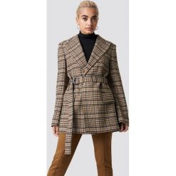 MANGO Marynarka Amer - Brown. Brązowe żakiety damskie Mango, w paski. Za 404.95 zł.
