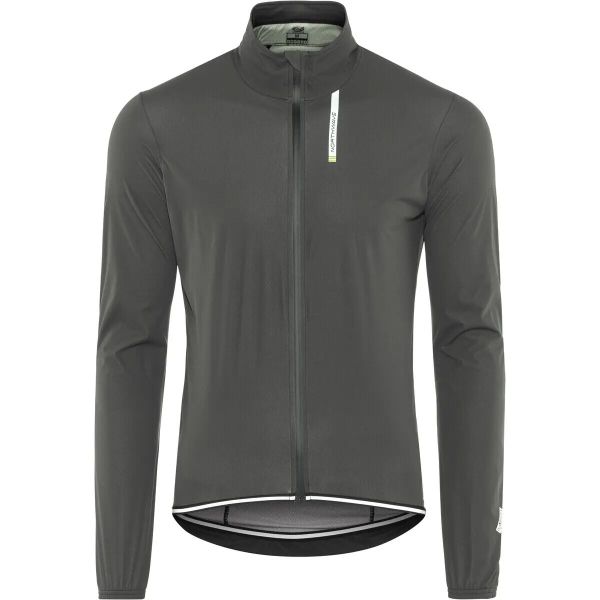 Kurtka rowerowa przeciwdeszczowa NORTHWAVE RAINSKIN Jacket antracyt. Szare kurtki męskie Northwave, s, bez wzorów, z materiału, bez kaptura. Za 295.00 zł.