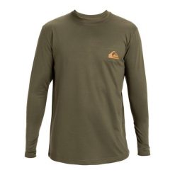 Koszulka surfingowa z długim rękawem UPF 50 dla Mężczyzn EVERYDAY SURF Brązowy. Zielone bluzki z długim rękawem męskie Quiksilver, m, bez wzorów, z elastanu, bez kołnierzyka. Za 179.99 zł.