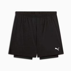 Szorty męskie Puma S WOVEN 2IN1 czarne 52772401 r S. Czarne szorty męskie Puma, m, bez wzorów, z materiału. Za 92.08 zł.