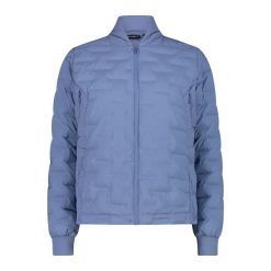 Damska kurtka puchowa CMP. Niebieskie kurtki snowboardowe damskie CMP, bez wzorów, z puchu, bez kaptura, narciarskie. Za 699.00 zł.