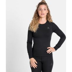 Koszulka termoaktywna z długim rękawem damska ODLO Active Warm. Czarne koszulki sportowe damskie Odlo, m, bez wzorów, bez kołnierzyka, bez ramiączek, narciarskie. Za 195.01 zł.