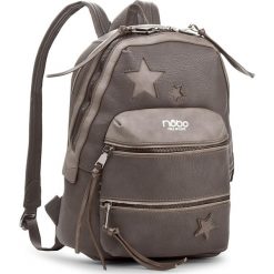 Plecak NOBO - NBAG-D4040-C019 Szary. Brązowe plecaki damskie Nobo, ze skóry ekologicznej, eleganckie. W wyprzedaży za 139.00 zł.