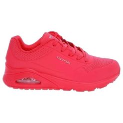 Buty SKECHERS Uno Stand On Air. Czerwone obuwie sportowe damskie Skechers, bez wzorów, trekkingowe, Skechers Sport. W wyprzedaży za 294.99 zł.