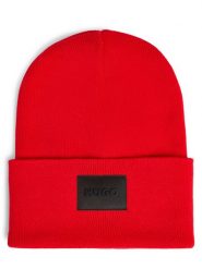 HUGO czapka - Xevon Mężczyźni Bawełna czerwony, ONE SIZE. Czerwone czapki i kapelusze męskie Hugo, z aplikacjami, z bawełny, eleganckie. Za 239.95 zł.
