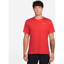 Koszulka treningowa męska Nike UV Miler. Koszulki sportowe męskie Nike, l, bez wzorów, z materiału, bez kołnierzyka, bez ramiączek, do biegania. Za 279.00 zł.