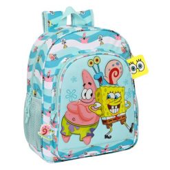 Plecak szkolny Spongebob Stay positive Poliester. Niebieskie torby i plecaki dziecięce Nickelodeon, z poliesteru. Za 152.00 zł.