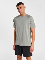 Koszulka Hummel Pulse. Szare koszulki sportowe męskie Hummel, m, bez wzorów, z materiału, bez kołnierzyka, bez ramiączek, na fitness i siłownię. Za 191.00 zł.