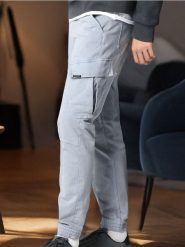 Jeansy regular jogger fit - niebieski. Niebieskie jeansy męskie Sinsay. Za 99.99 zł.