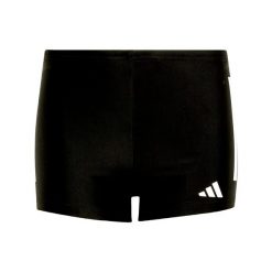 Bokserki 3-Stripes Swim Kids. Białe kąpielówki dla chłopców Adidas, bez wzorów, z materiału. Za 109.00 zł.