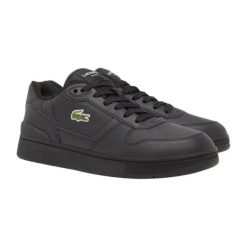 Tenisówki Lacoste Model T-clip Set Kolor Czarny. Czarne trampki męskie Lacoste, bez wzorów, z materiału, eleganckie, bez zapięcia. Za 579.65 zł.