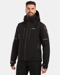 Męska kurtka narciarska Kilpi TURNAU-M. Czarne kurtki snowboardowe męskie Kilpi, m, bez wzorów, z materiału, długie, z kapturem, narciarskie. Za 1,041.73 zł.