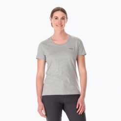 Koszulka trekkingowa damska Rab Stance Mountain Peak. Szare koszulki sportowe damskie RAB, xs, bez wzorów, z bawełny, bez kołnierzyka, bez ramiączek, trekkingowe. Za 119.99 zł.