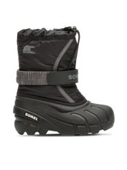 Sorel Śniegowce Childrens Flurry™ Boot 2114082016 Czarny. Czarne buty zimowe chłopięce Sorel, bez wzorów, z materiału, bez zapięcia. Za 269.99 zł.