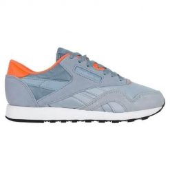 Buty do chodzenia damskie Reebok Nylon Magic Hour. Niebieskie obuwie sportowe damskie Reebok, bez wzorów, z materiału, trekkingowe, Reebok Classic. Za 334.00 zł.