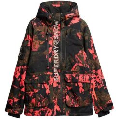 Kurtka narciarska Superdry Ultimate Rescue. Czarne kurtki snowboardowe męskie Superdry., m, bez wzorów, bez kaptura, narciarskie. Za 1,381.30 zł.