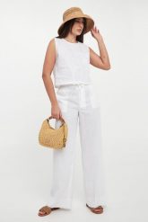 Spodnie damskie lniane TWINSET. Legginsy damskie Twinset Milano, bez wzorów. Za 1,049.00 zł.