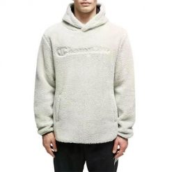 Bluza sportowa męska Champion 214973ES066. Białe bluzy męskie Champion, l, bez wzorów, z kapturem. Za 286.00 zł.