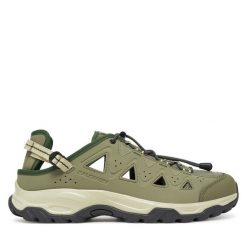 Sandały Salomon. Zielone sandały męskie Salomon, bez zapięcia. Za 339.99 zł.