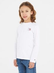 Tommy Hilfiger Bluzka KB0KB08627 S Biały Regular Fit. Białe t-shirty dla chłopców Tommy Hilfiger, bez wzorów, z bawełny, bez ramiączek. Za 99.99 zł.