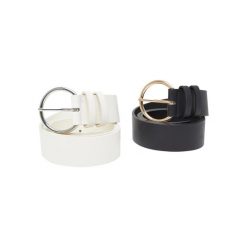 Pasek dla kobiet Urban Classics Basic (x2). Białe paski damskie Urban Classics, bez wzorów, z materiału, eleganckie. Za 84.65 zł.