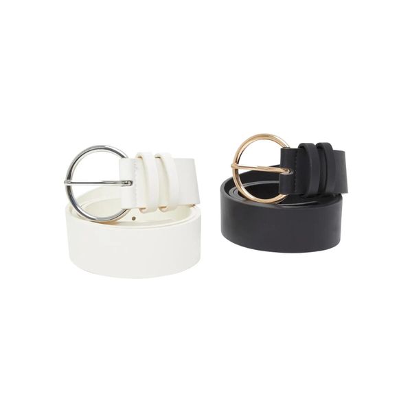 Pasek dla kobiet Urban Classics Basic (x2). Białe paski damskie Urban Classics, bez wzorów, z materiału, eleganckie. Za 87.45 zł.